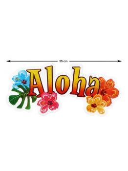 Letrero Aloha Flores 55 cms