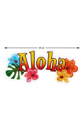 Letrero Aloha Flores 55 cms
