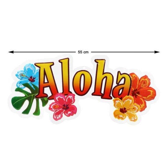 Letrero Aloha Flores 55 cms