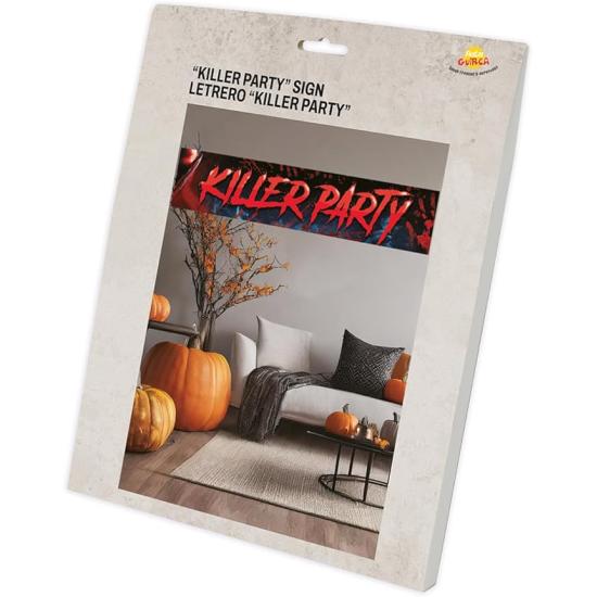 Letrero de Tela (290x50 cm) - Decoración de Fiesta para Halloween, Año Nuevo y Celebraciones - Ideal para Fiestas Temáticas y de Disfraces