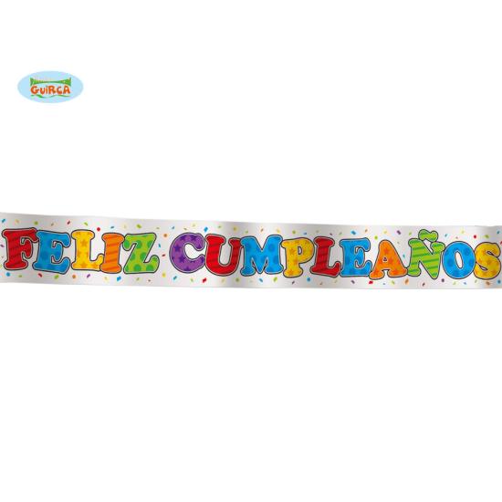 Letrero Feliz Cumpleaños 90 x 10 cms