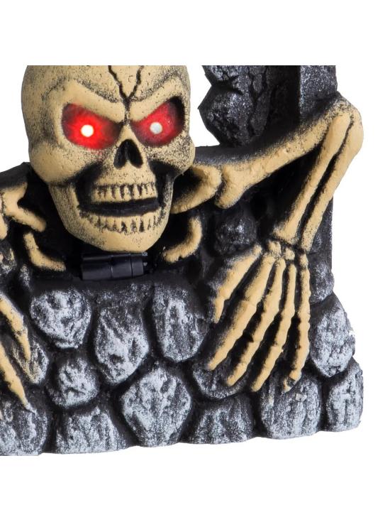 Lápida animada con luz, sonido y movimiento para Halloween – 55 cm