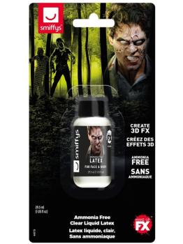 Látex líquido look zombi, sin amoniaco, Claro, 29.57ml