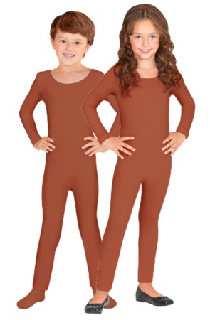 Maillot infantil color Marrón