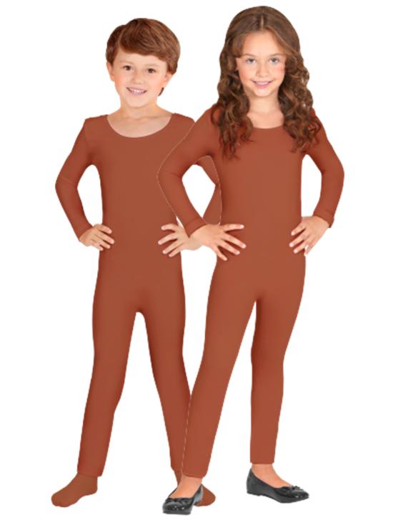 Maillot infantil color Marrón