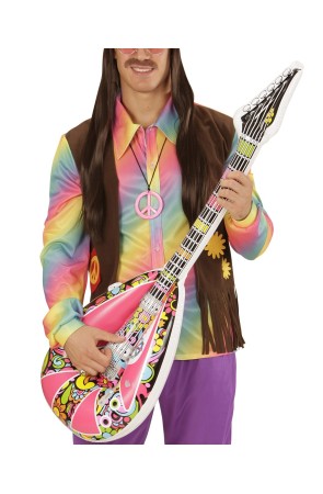 Mandolina hippie hinchable rosa