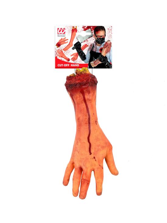 Mano Amputada a Tamaño Real – Accesorio de Terror para Halloween y Escaparates