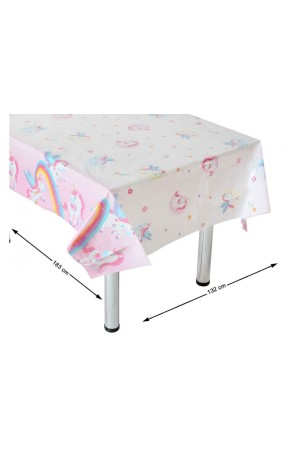 Mantel de Plástico Unicornio Arcoíris