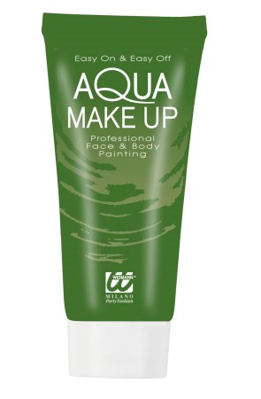 Maquillaje al Agua verde en tubo 30 ml