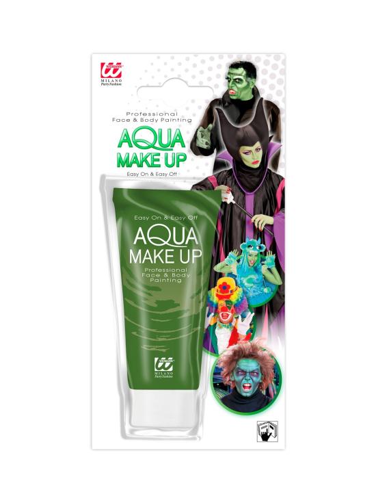 Maquillaje al Agua verde en tubo 30 ml