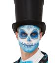 Maquillaje día de los Muertos Azul