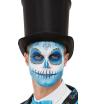 Maquillaje día de los Muertos Azul