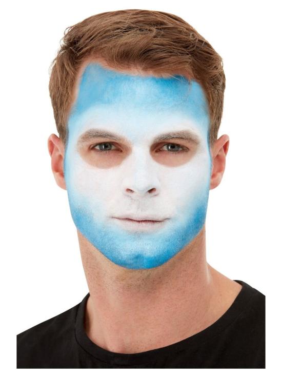 Maquillaje día de los Muertos Azul