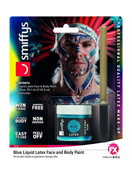 Maquillaje de Látex Líquido azul de 59 ml