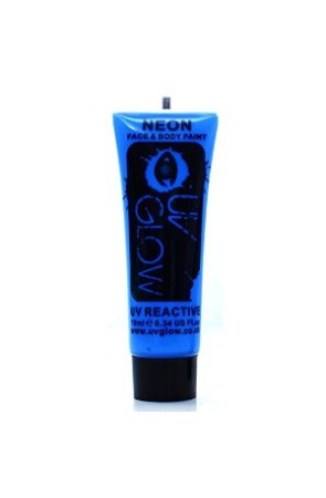 Maquillaje Facial & Cuerpo Fluorescente Oscuridad Azul