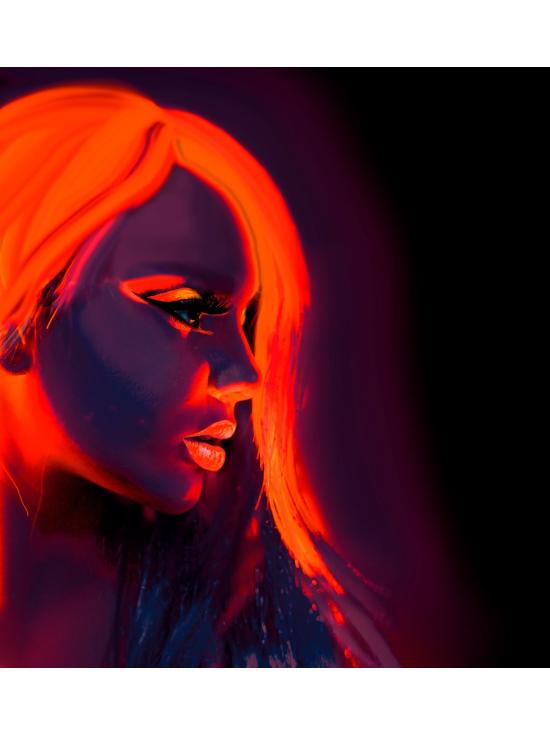 Maquillaje Naranja Fluorescente en Bote 30ml