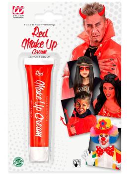Maquillaje rojo facial tubo