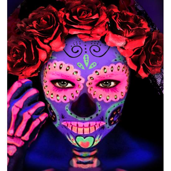 Maquillaje Rosa Fluorescente en Bote 30 ml