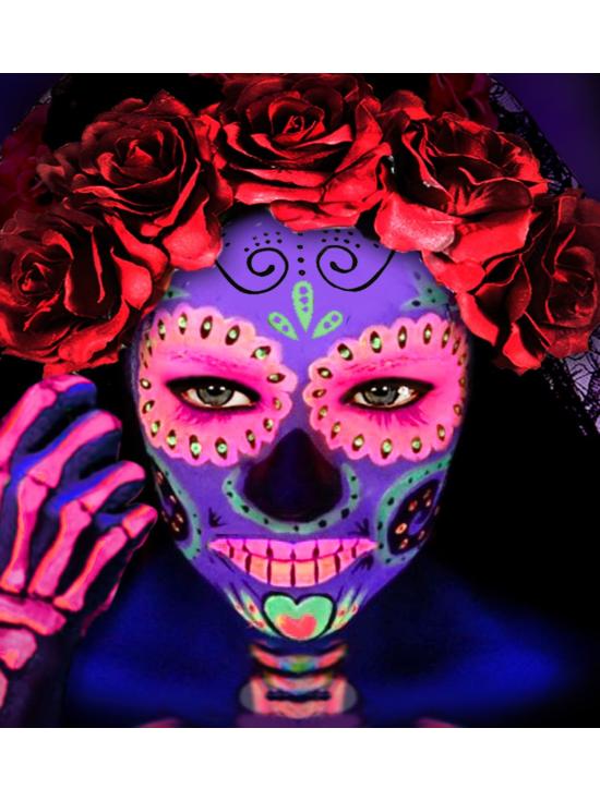 Maquillaje Rosa Fluorescente en Bote 30 ml