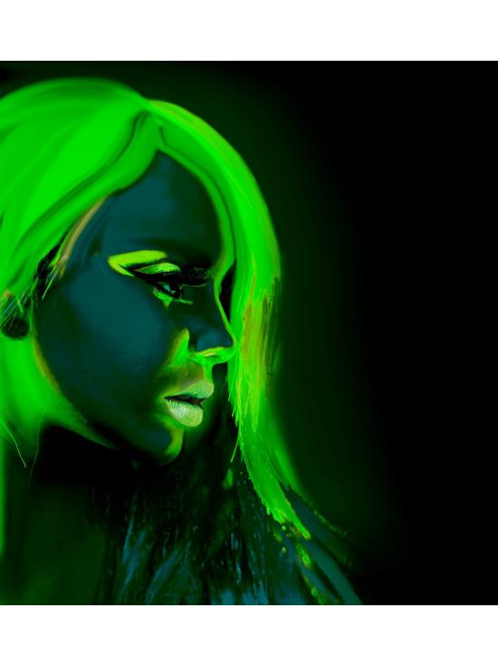 Maquillaje Verde Fluorescente en Bote 30ml