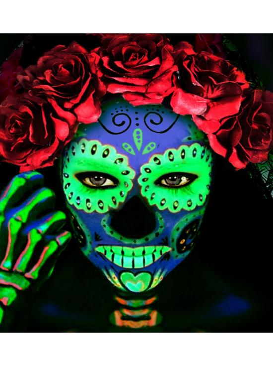Maquillaje Verde Fluorescente en Bote 30ml