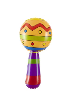 Maraca Hinchable con Campanilla 20 cm