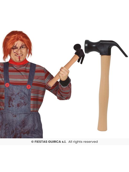 Martillo de Juguete 40 cm para Disfraces y Halloween