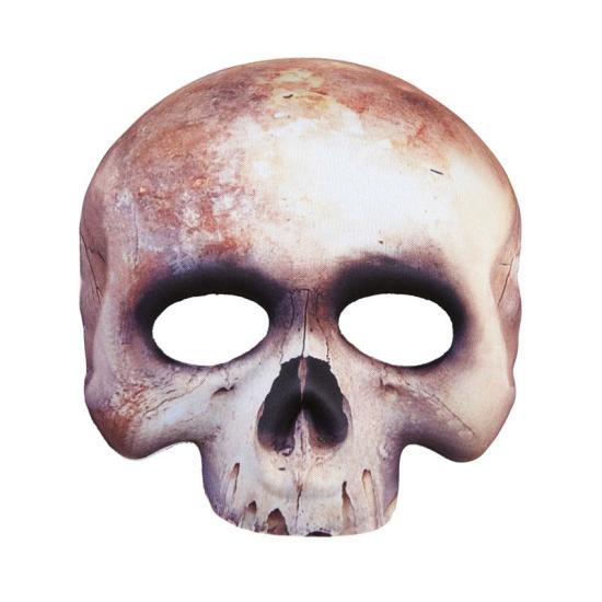 Mascara calavera sin mentón tejido Mascara calavera sin mentón tejido