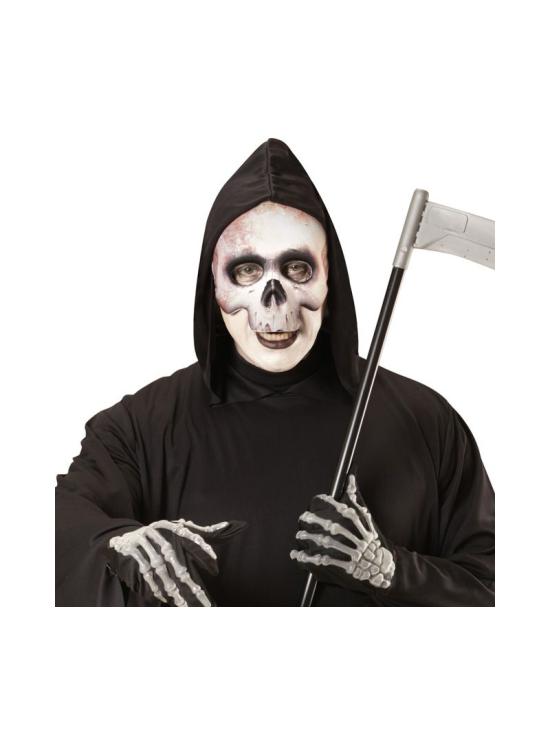 Mascara calavera sin mentón tejido