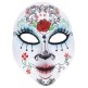 Mascara Catrina Día de los Muertos en Tejido de colores
