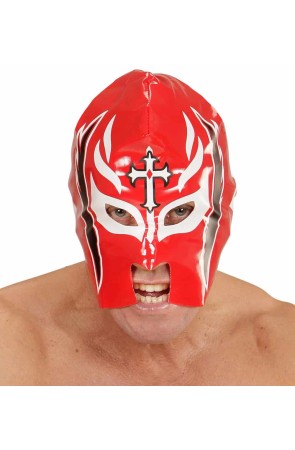 Mascara de Lucha Roja.,