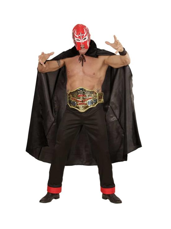 Mascara de Lucha Roja.,