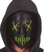 Mascara negra con luz, pvc