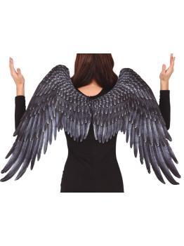 Maxi Alas negras de ángel 105 X 45 Cms