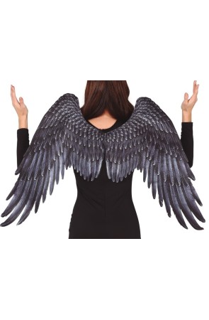 Maxi Alas negras de ángel 105 X 45 Cms