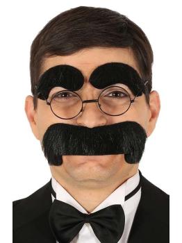 Maxi Bigote Negro y Cejas