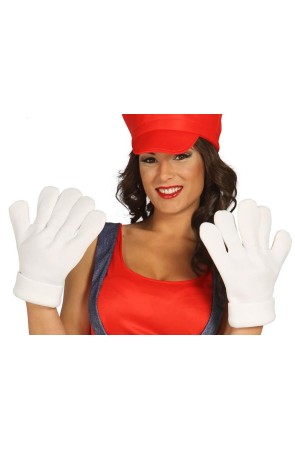 Maxi Guantes color Blancos.