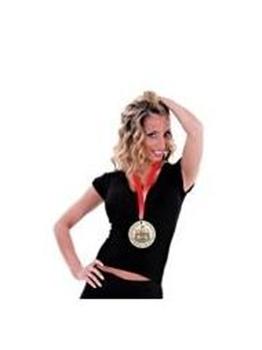 Medallon de oro, accesorio despedidas de soltero/a