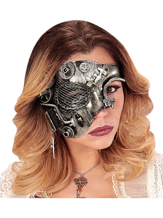 Media Cara Steampunk color Hierro.