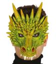 Media Mascara  Dragón Foam Verde