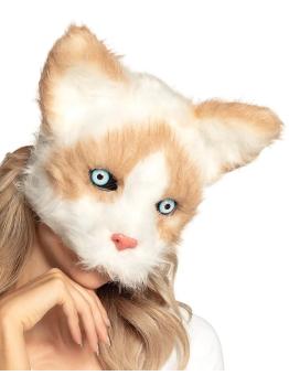 Media máscara de peluche Gato
