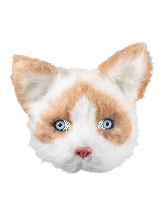 Media máscara de peluche Gato