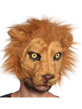 Media máscara de peluche León