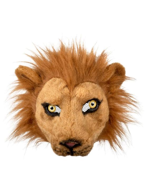 Media máscara de peluche León