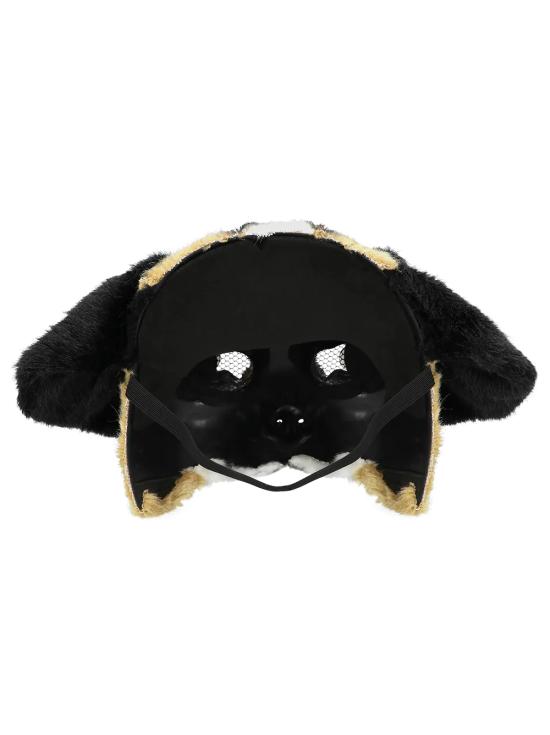 Media máscara de peluche San Bernardo adultos