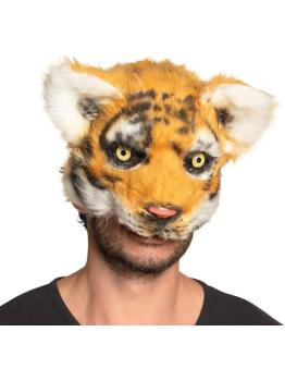 Media máscara de pelucheTigre