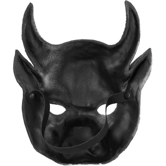 Media máscara, estampado realista Vaca