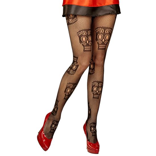 Medias de Catrina rejilla negra  mujer Medias de Catrina rejilla negra  mujer