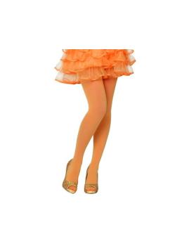 Medias Pantys Naranja Rejilla talla única