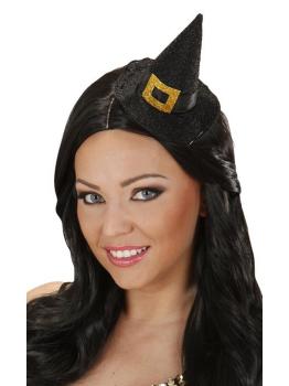 Mini Sombrero Bruja con Hebilla